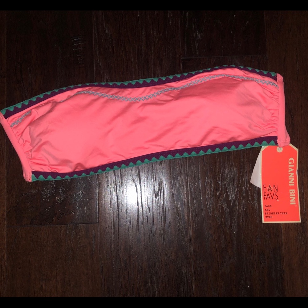Gianni Bini Embroidered Swim Top